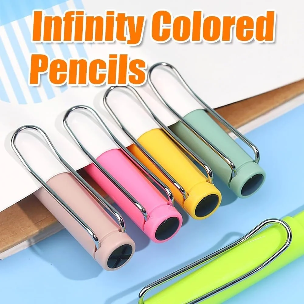 Set of Four colored pencils Assorted Colors